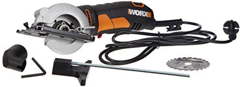 Worx WX423 Compact Circular Immersion Saw, Maximum Cutting Capacity 27mm, Power 400W