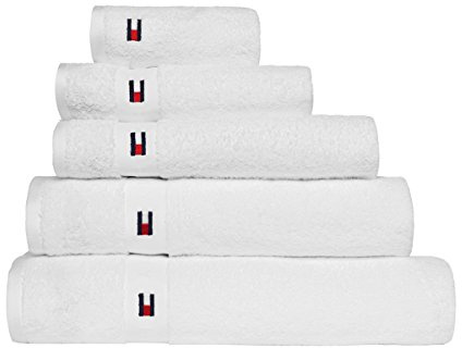 Tommy Hilfiger Handtuch Serie Legend 2-Uni, 560 g/m², 100% Baumwolle, weiß, Handtuch 50 x 100 cm