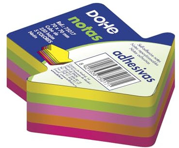Dohe 75017 250 x Haftnotizen in Form eines Pfeils, 70 x 70 mm