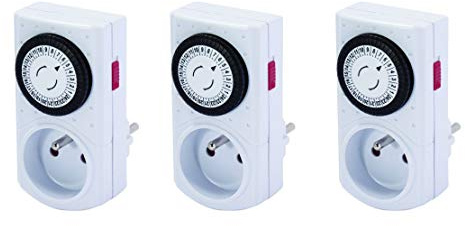 Chacon 54017 - Set di 3 timer meccanici