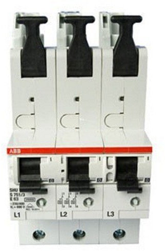 Hauptsicherungsautomat, SHU 35A, 3-polig