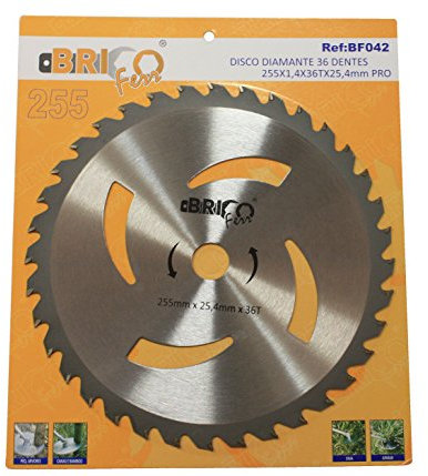 Bricoferr BF042 - Fresa a disco widia con 36 punti per desbrozadora