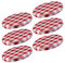 Westmark 6 Schraub-/Twist-Off-Deckel für Einmachgläser, rund, ø 66 mm, Weißblech, Rot-Weiß, Karriert, 40962270