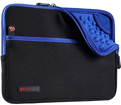 TECHGEAR (9-11 Pulgadas) Funda Protectora de Neopreno Delgada Cremallera Burbujas Anti-Golpes Carcasa Compatible con Samsung Tab A8 10.5 Tab A7 10.4, Tab A 10.1, iPad 10.2, 9.7, Surface Go 2/3 y más