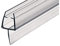 Gedotec Duschlippendichtung für Duschtüren wasserabweisend | 1 Stück - Profil-Dichtung | Länge: 2 m | Duschdichtung 8mm - 10mm| Türdichtung PVC Transparent | Duschkabinen Dichtungen Duschwand