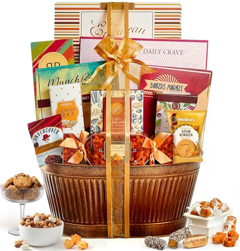 Broadway Basketeers Gourmet Easter Gift Basket for Women, Men, Families, Chocolate, Savory Snacks, great gift for Easter, Spring and Birthdays