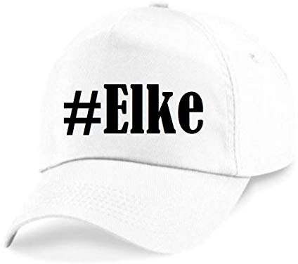Reifen-Markt Base Cap Hashtag #Elke Größe Uni Farbe Weiss Druck Schwarz