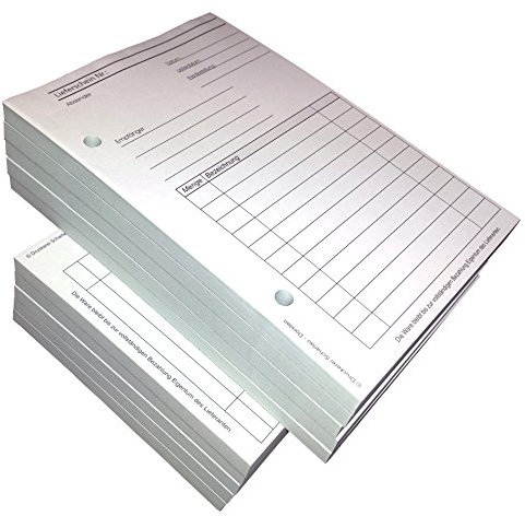 4x Lieferscheinblock Block Lieferschein DIN A5, 2-fach selbstdurchschreibend,2x50 Blatt weiß/grün - gelocht (22430)