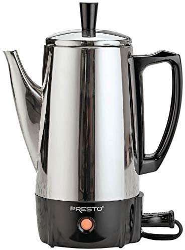 Presto 12 Cup Stainless Steel Coffee Maker, Chrome