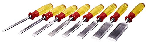 Amtech E0610 8 Piece Split Proof Chisel Set in Wooden Box