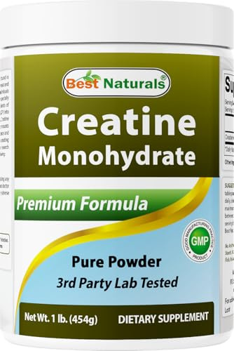 Best Naturals Creatine Monohydrate 1 Lb Pure Powder by Best Naturals
