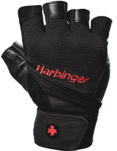 Harbinger Herren Wristwrap Pro Men Gloves Black Fitnesshandschuhe, S