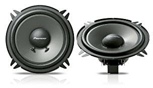 Pioneer TS-130CI 13 cm markenspezifische Lautsprecher Set mit 2 Lautsprechern (je 130 W max., 25 W Sinus), kraftvoller Klang, hoher Wirkungsgrad, 45 mm Einbautiefe, 121 mm Einbauausschnitt, mit Gitter