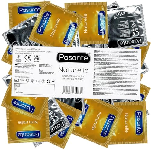Pasante Naturelle 144 count Kondomer Transparent 54-66 mm