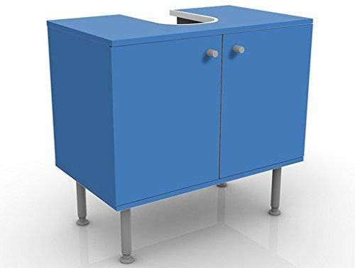 Apalis Waschbeckenunterschrank Colour Royal Blue 60x55x35cm Badezimmer Farbe Pop Art, Größe:55cm x 60cm