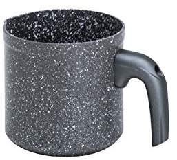 Aeternum Bollilatte Madame Petravera 2.0, Antiaderente, Non adatto a piano Induzione, Manici Soft Touch, Alluminio, Grigio, 11 Cm