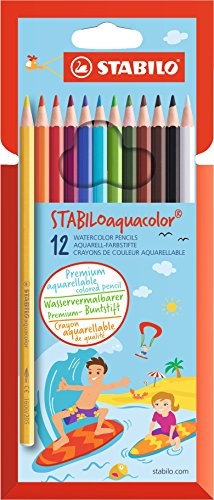 STABILO - Aquarell-Buntstift - STABILOaquacolor - 12er Pack