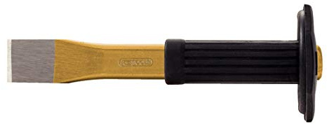 KS Tools 162.0114 Scalpello Piatto per Meccanica con Impugnatura di Protezione, 300 mm, Ovale
