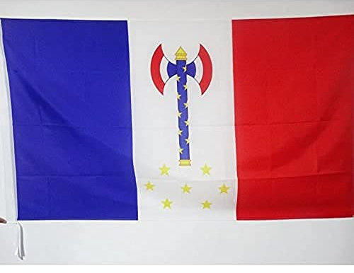 AZ FLAG Drapeau France Régime de Vichy avec Fourreau pour Hampe, 90cm x 60cm