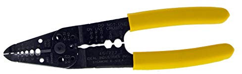 Ideal Electrical 45-777 7-in-1 Wire Stripper - Cable Cutting Hand Tool for Stranded, Solid, NM Wire, U.F. Wire