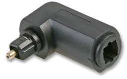 Optisk rätvinklig/90 graders kabel vridbar adapter - Soundbar Audio SPDIF TOSLINK - Loops
