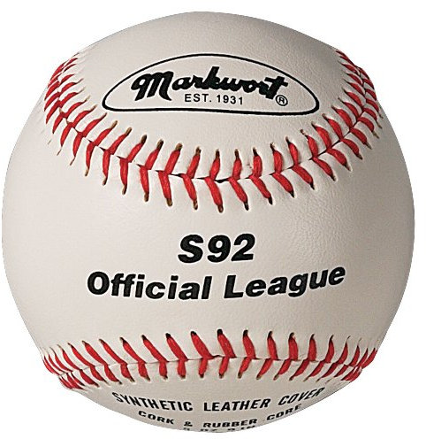 Markwort 8 1/2-Zoll Junior Youth League Baseball aus Leder, 12 Stück