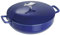STAUB Bräter/Cocotte mit dekorativem Fisch-Knauf, 28 cm, 4,75 L, Gusseisen, Aromaregen, für alle Herdarten inkl Induktion & Backofen, Dunkelblau