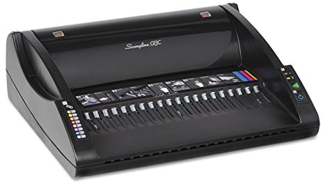 Swingline GBC 7704250 CombBind C110E Electric Binding Machine, Binds 330, Punches 15, Black