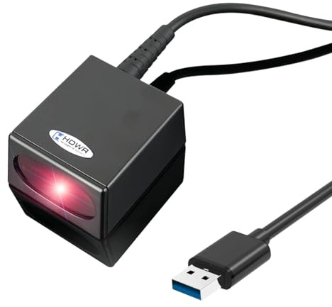 Scanner di codici a barre, scansione rapida, lettore di codici a barre solido, sistema di scansione di alta qualità e alloggiamento solido, auto automatica USB professionale, HD-S90 HDWR