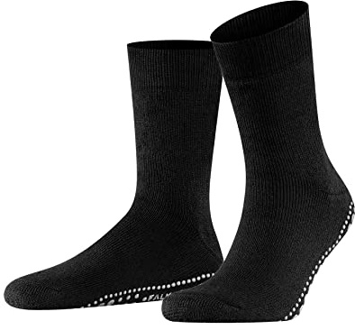 FALKE Unisex Homepads M Hp Wool Cotton Grips On Sole Grip socks 1 Pair, Black 3000, 11.5/14 UK