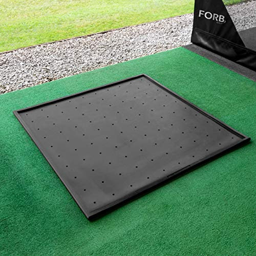 FORB Gummi-Golfmattenunterlage | Robuste, rutschfeste Unterlage für Driving Range Golfmatten – Standard- und Pro-Größen (Standard (1,6m x 1,6m))
