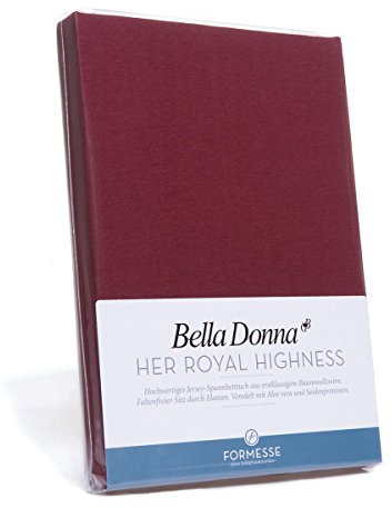 Bella Donna Jersey Spannbettlaken 1B Qualität 90/200 - 100/220cm - Schwarz (0101)