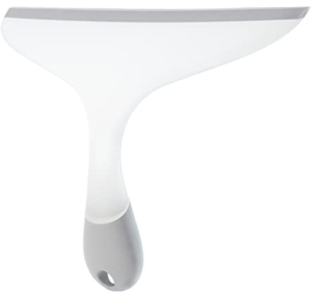 Apex Spatola Tergivetro, Tergidoccia Antigraffio – Impugnatura Ergonomica in Gomma, Ideale per Doccia, Vetri, Specchi e Piastrelle, 25 cm