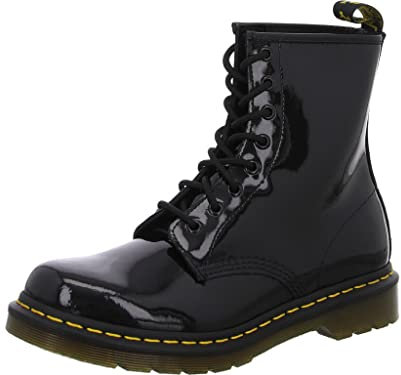 Dr. Martens 1460 Patent Damen Combat Boots, Schwarz (Black), 39.5