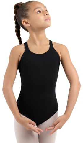 Capezio womens Classic Double Strap Camisole athletic leotards, Black, Large US