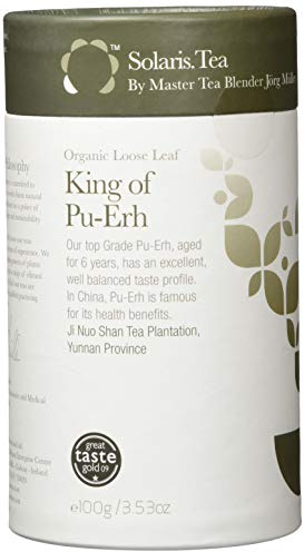 Solaris Tea Organic Loose Whole Leaf King of Pu Erh 100 g