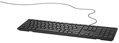 Dell KB216, Wired, Multimedia Tastatur, US/Euro (QWERTY), schwarz