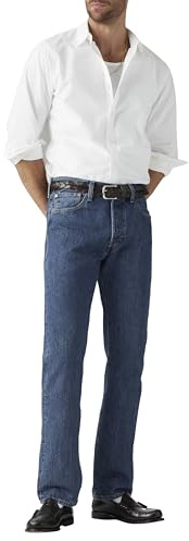 Levi's Men's 501 Original Fit Jeans, Stonewash, 38W / 30L
