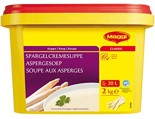 Maggi Spargelcremesuppe, Feine Spargelsuppe, Vegetarisch, 1er Pack (1 x 2kg)