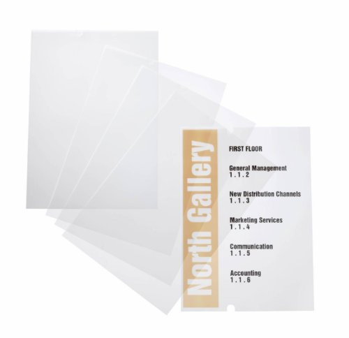 Durable 483519 Insticksark CRYSTAL SIGN (210x297mm), transparent, 10 stycken
