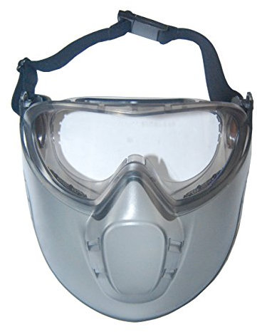 GREENSTAR - Lunettes De Protection En Polycarbonate & Masque Protection - Surlunettes De Sécurité Compatibles Avec Lunettes Correctives - Sangle Ajustable - Norme EN166 - Débroussailleuse & Bricolage