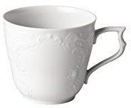 Rosenthal Sanssouci Weiß Kaffee-Obertasse, 0,21l, Premium Porzellan, 1 Stück