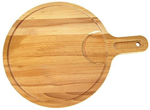 EFO Wooden Pizza Paddle 30 cm | Pizza Board Crafted from Durable Beechwood | Cutting Board with Handle for Easy Baking, Slicing and Serving | Wooden Pizza Peel for Oven and Grill
