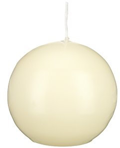 Kugelkerzen 6 Bisquit 8 cm, Kerzen rund, deutsche Markenkerzen in RAL Kerzenqualität