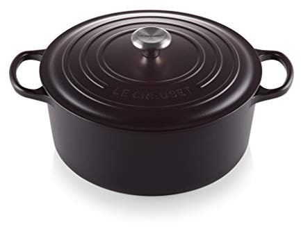 Le Creuset Signature Gusseisen-Bräter mit Deckel, Ø 30 cm, Rund, Für alle Herdarten und Induktion geeignet, Volumen: 8,1 l, 9, Schwarz, 21177300000430