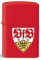 Zippo 2.004.119 Feuerzeug VfB Stuttgart - Offizielles Lizenz-Feuerzeug - Matte, rot