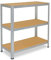 shelfplaza® 90x120x30cm HOME Schwerlastregal verzinkt/Metallregal mit 3 Böden/Kellerregal Metall, Garagenregal, Werkstattregal oder Regal Lagerregal/Steckregal Metall mit 175kg Tragkraft