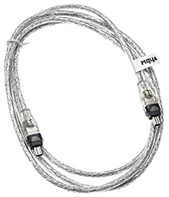 vhbw cavo FireWire per dispositivi FireWire, per il collegamento a per es. un computer - IEEE 1394, 4 pin a 4 pin, 2m