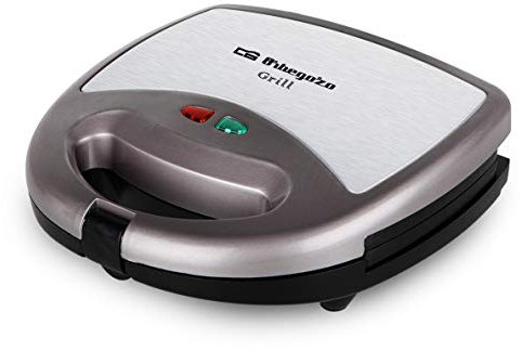 Orbegozo gr 2500 - Grill con Placas antiadherentes, 800 w de Potencia