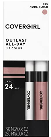 COVERGIRL Outlast All-Day Moisturizing Lip Color, Nude Flush .13 oz (4.2 g) by COVERGIRL